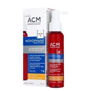 Косметичний лосьйон з вітамінами B, C, E ACM Laboratoires Novophane Reactional для живлення коренів та густоти ослабленого волосся, 100 мл