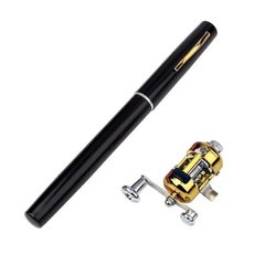 Кишенькова вудка ручка fisher pen з котушкою в комплекті