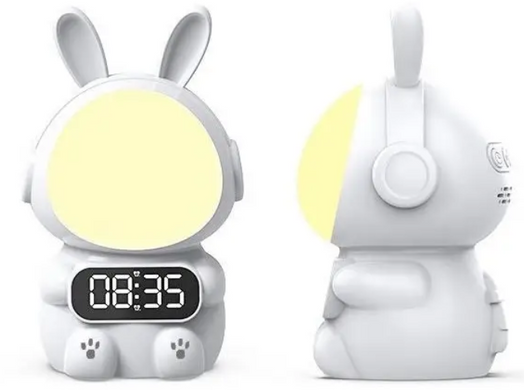 Дитячий будильник-нічник Кролик Rabbit Clock