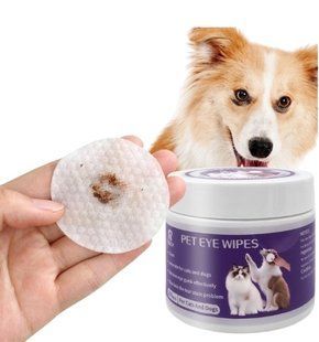 Вологі диски для очищення очей слізних доріжок у собак та котів Pet Eye Wipes 100 шт