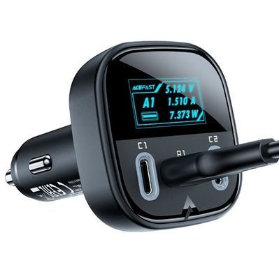 Автомобільний зарядний пристрій 101W Quick Charge QC 3.0 ACEFAST з дисплеєм