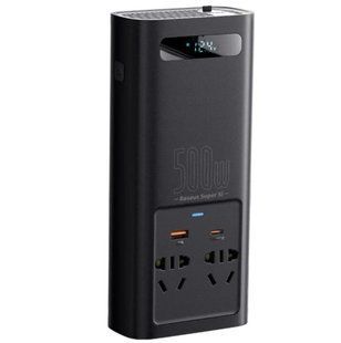 Автомобільний інвертор Baseus Super Si Power Inverter 500W 12V до 220V