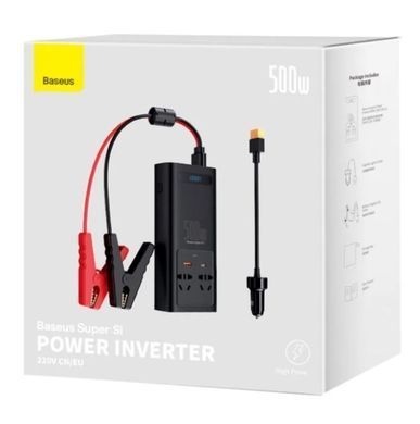 Автомобильный инвертор Baseus Super Si Power Inverter 500W 12V в 220V