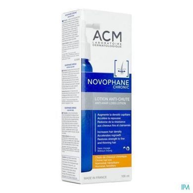 Косметичний лосьйон для волосся з біотином Acm Novophane Chronic для підтримки об'єму та сили, 100 мл