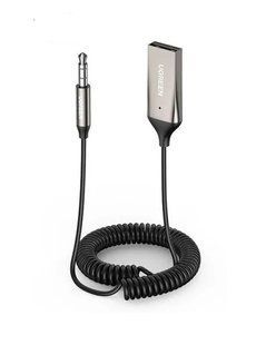 Автомобильный Ресивер Адаптер Bluetooth Ugreen Car Receiver Aux Space Gray