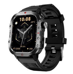 Смарт годинник чоловічий Smart Watch H11 IP67 з ліхтариком Black