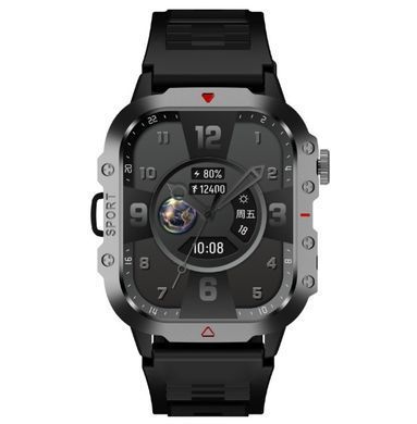 Смарт часы мужские Smart Watch H11 IP67 с фонариком Black