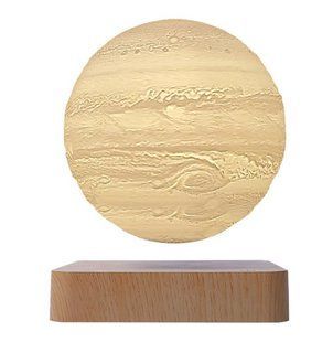 Настольный ночник Левитационная лампа Юпитер Levitating Lamp Light Wood Grain