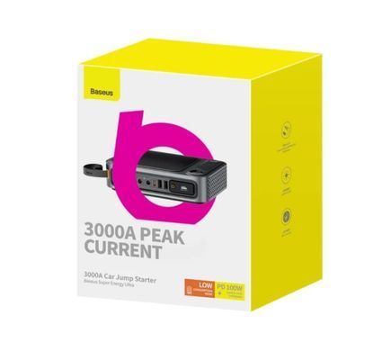 Автомобильный бустер Baseus Cluster 3000A Ultra Jump Starter 26800 mAh
