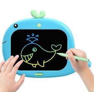 Графический планшет детский для рисования Kids Pad 9" Color Whale Blue