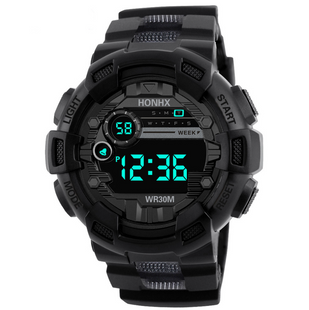 Годинник чоловічий спортивний HONHX Black 719-66