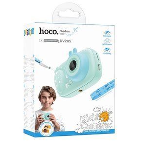 Детская фотокамера HD Hoco Dual lens Blue