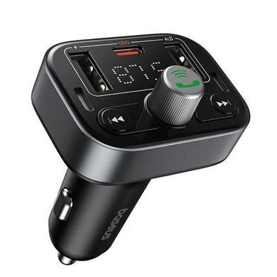 Автомобильный FM-модулятор Baseus S-09 Pro Series Car FM Transmitter Cluster Black