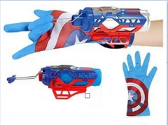 Ігровий набір Капітан Америка Маска супергероя рукавичка Стріляє павутиною