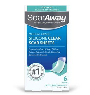 Силиконовый пластырь ScarAway Silicone Scar Sheets 3,8см х 7,6см 6шт