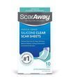 Силиконовый пластырь ScarAway Silicone Scar Sheets 3,8см х 7,6см 10шт