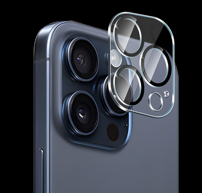 Захисне скло на камеру для iPhone 16 PRO / 16 PRO MAX Protector FULL Cover Tempered Glass