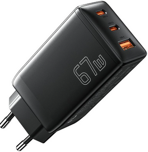 Зарядний пристрій Essager Charger 67W USB-C + USB-A Fast Charge PD QC 4.0 3.0
