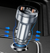 Автомобільний зарядний пристрій Essager 80W Car Charger USB-A Type-C з дисплеєм