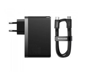 Адаптер Baseus 140W GaN5 Pro Fast Charger 2C+U Зарядний пристрій з кабелем