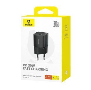 Baseus 30W USB-C GaN5S Fast Charger EU Cluster Зарядний пристрій Адаптер мережевий